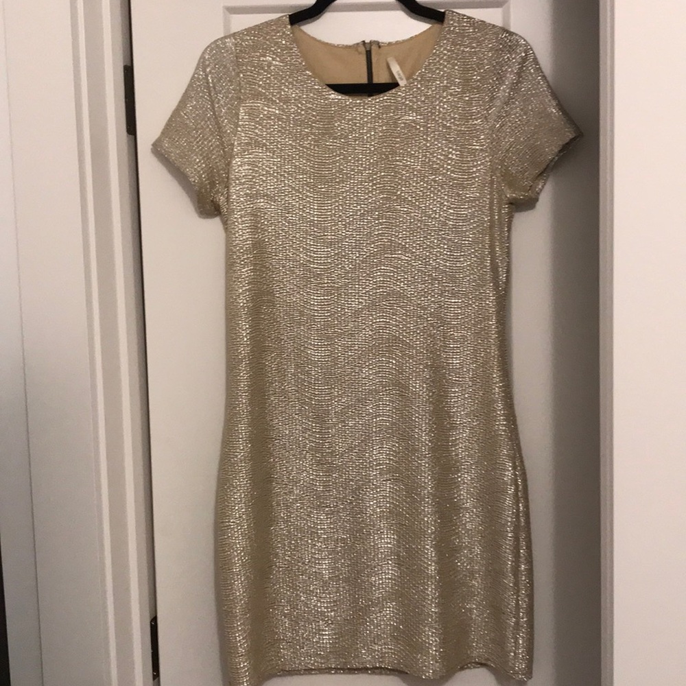 Gold Shimmery Dress perfect for holidays